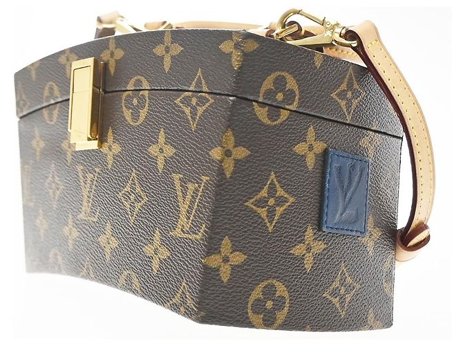 Louis Vuitton Frank Gehry Twisted Box Monogram Canvas Castaño - vista 3