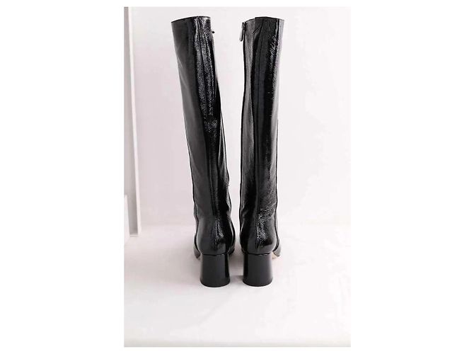 Botas Lk Bennett Gigi de charol negro - vista 2