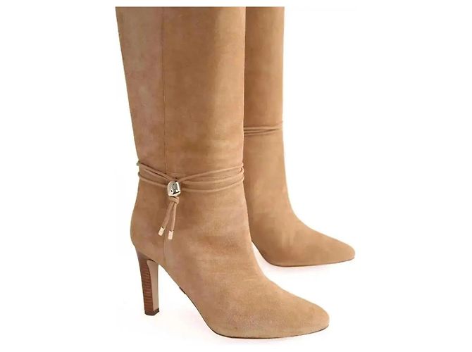 Lk Bennett Loretta camel suede boots - view 3