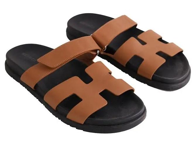 Hermès Chypre Mules aus Leder camel Kamel - Ansicht 3