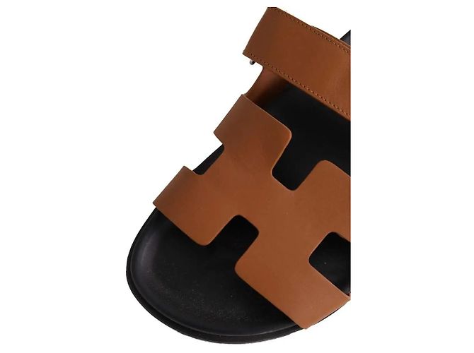 Hermès Chypre Mules aus Leder camel Kamel - Ansicht 4