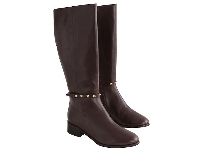 Botas Stevie de cuero marrones Lk Bennett talla 40 Castaño - vista 3