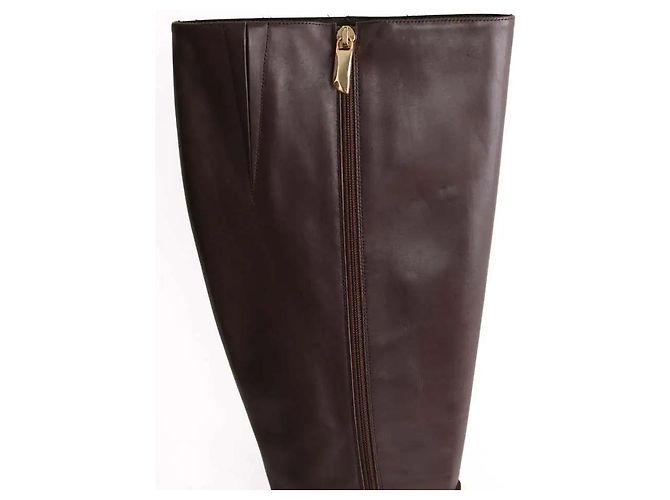 Botas Stevie de cuero marrones Lk Bennett talla 40 Castaño - vista 4