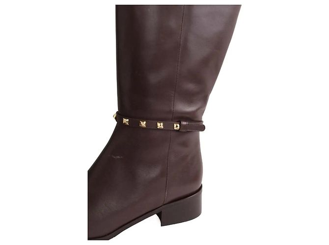 Botas Stevie de cuero marrones Lk Bennett talla 40 Castaño - vista 5
