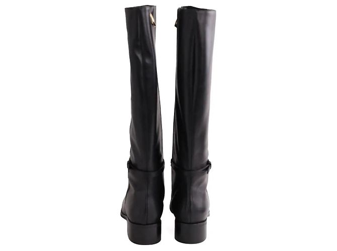 Botas Stevie de cuero negro Lk Bennett - vista 2