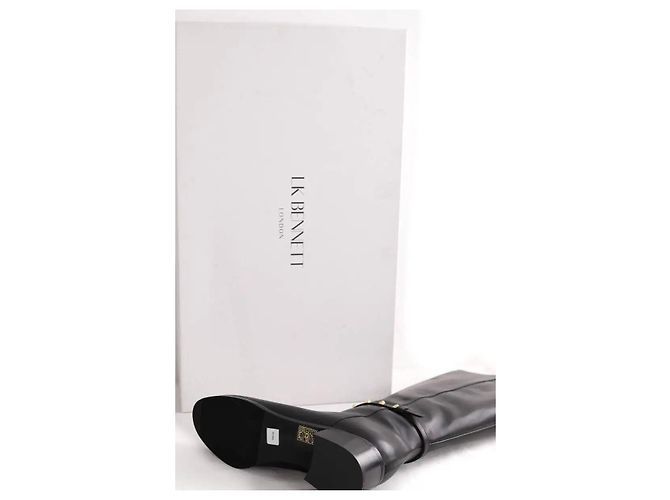 Botas Stevie de cuero negro Lk Bennett - vista 6
