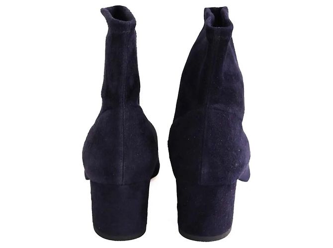 Stivaletti Lk Bennett Grove in camoscio blu navy - vista 2