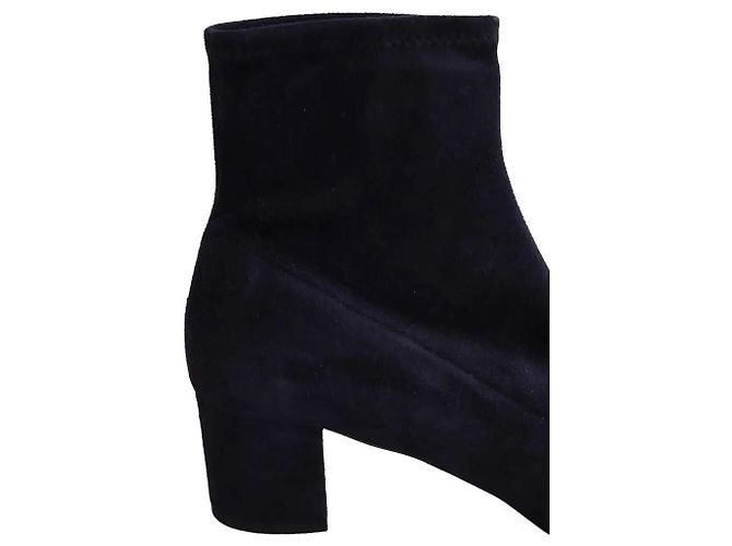 Stivaletti Lk Bennett Grove in camoscio blu navy - vista 4