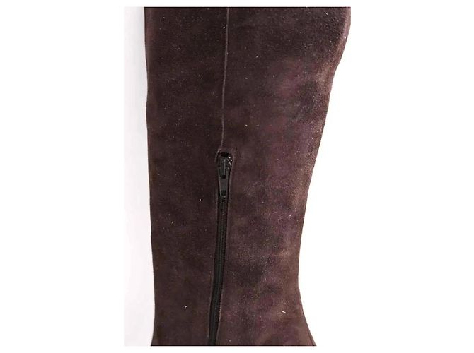 Botas Lk Bennett Astrid de ante marrón talla 41 Castaño - vista 3