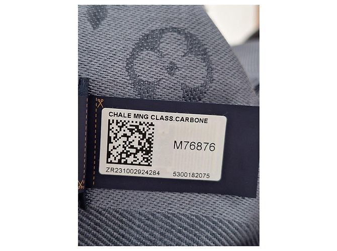 Louis Vuitton Bufanda MNG Clásica Monograma Gris Gris antracita - vista 5