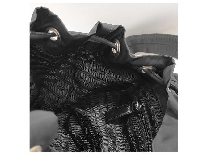 Mochila Prada Triangle 1BZ005 Negro - vista 9