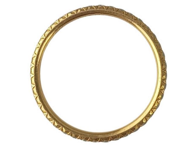 Autre Marque Anello Fede Eternity Tiffany & Co. Metro D'oro - vista 3