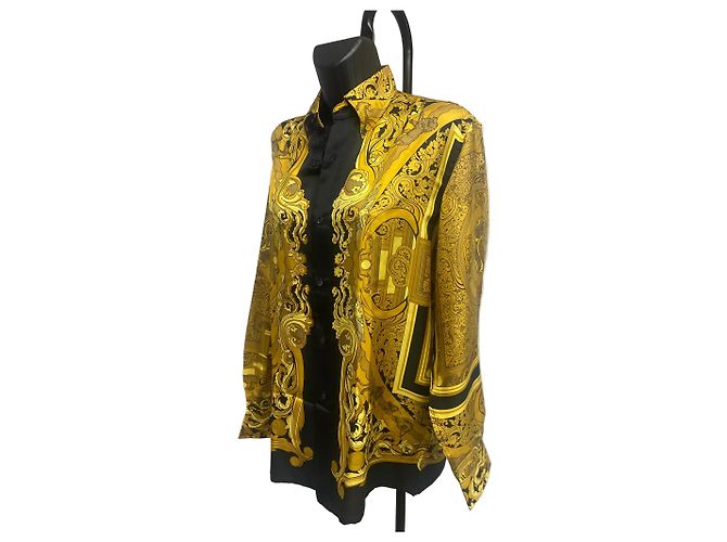Giacca-camicia in seta Hermès 1990 "Les Tuileries" – Joachim Metz - vista 2