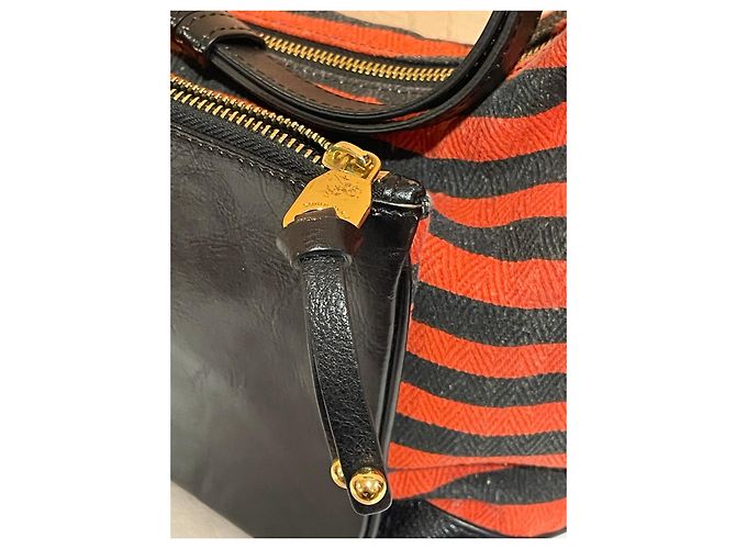 Borsa a tracolla Sonia Rykiel a righe rosse e nere Nero Rosso - vista 10