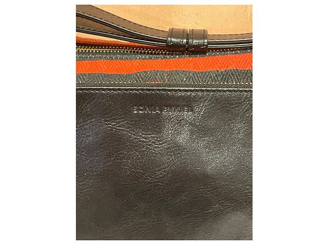 Borsa a tracolla Sonia Rykiel a righe rosse e nere Nero Rosso - vista 6