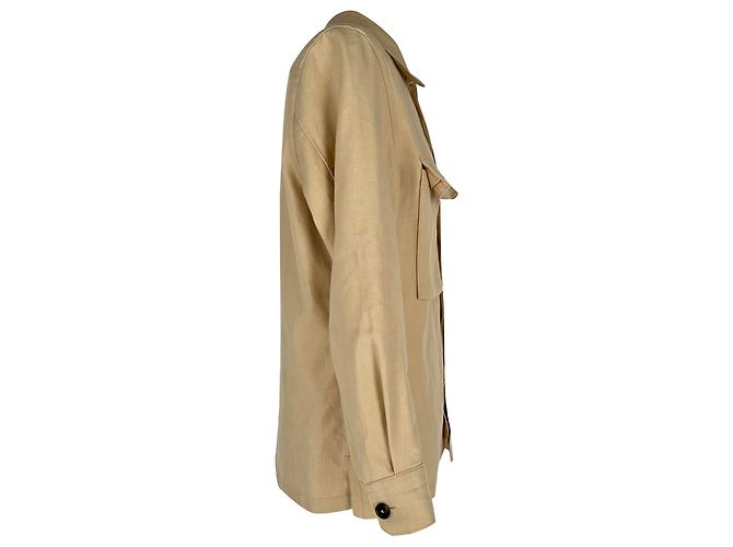 Autre Marque Sovracamicia Zegna Oasi Lino in lino beige - vista 2
