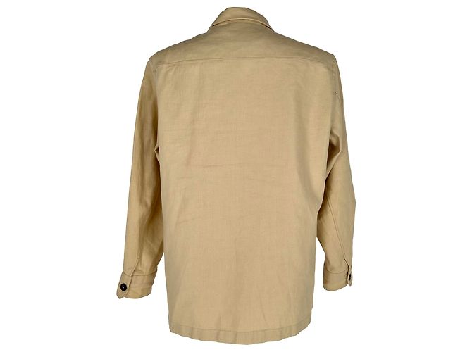 Autre Marque Sovracamicia Zegna Oasi Lino in lino beige - vista 3