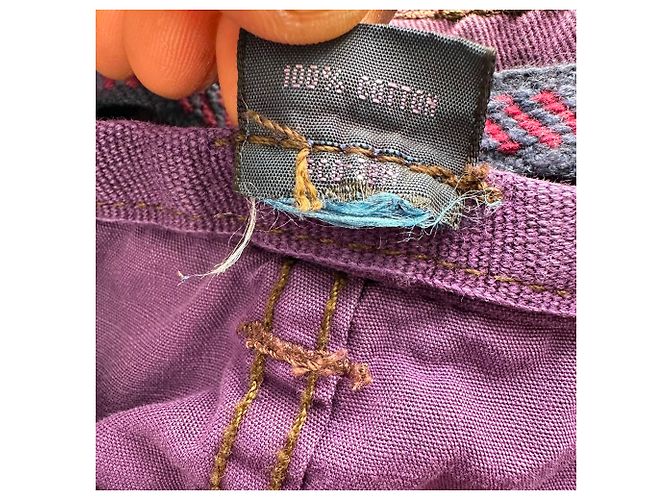 Bermudas Cargo Estampadas Polo by Ralph Lauren en Algodón Violeta Púrpura - vista 10
