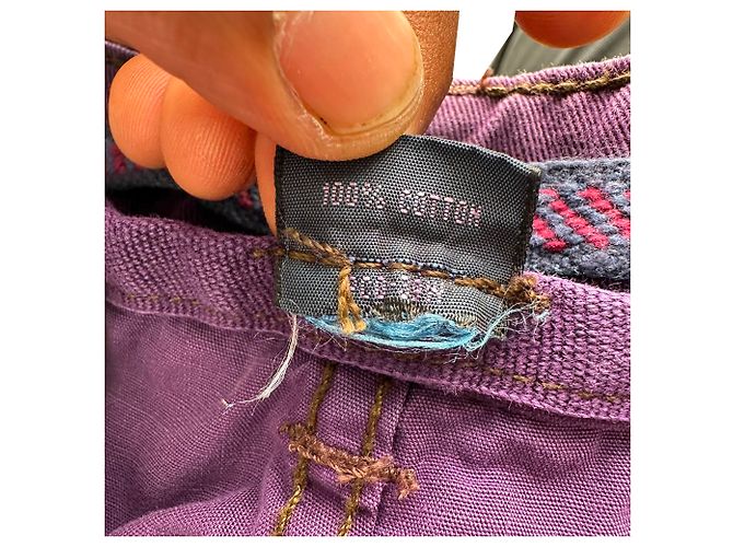 Bermudas Cargo Estampadas Polo by Ralph Lauren en Algodón Violeta Púrpura - vista 11
