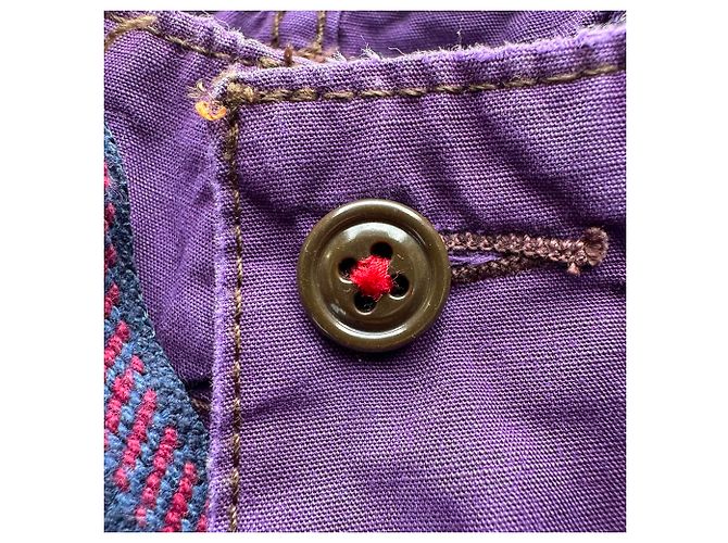 Bermudas Cargo Estampadas Polo by Ralph Lauren en Algodón Violeta Púrpura - vista 13