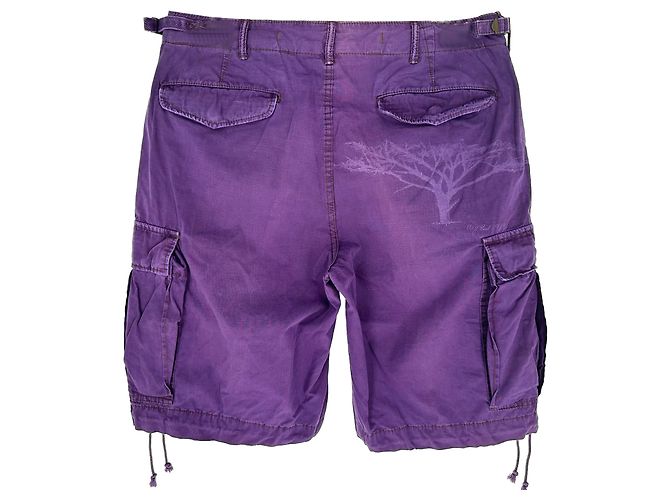 Bermudas Cargo Estampadas Polo by Ralph Lauren en Algodón Violeta Púrpura - vista 2
