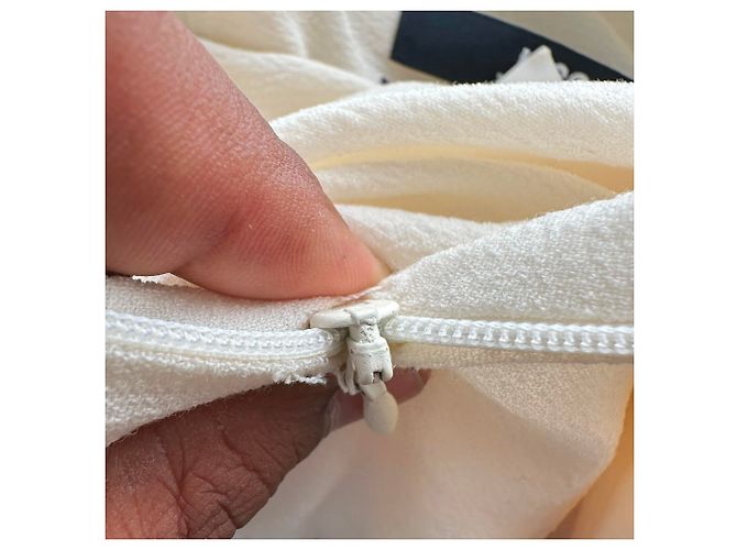 Abito midi Jacquemus Le Raphia La Robe Abanada in lana crema Bianco Crudo - vista 9