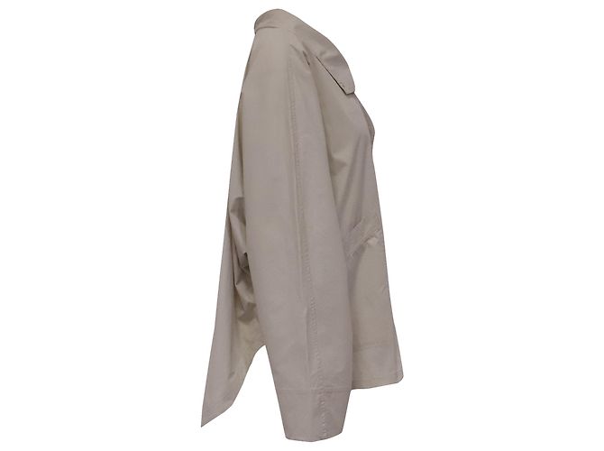 Chaqueta Parachute Summer Totême en algodón marfil Blanco Crudo - vista 3