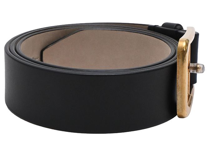 Brunello Cucinelli Gürtel mit Schnalle aus schwarzem Leder - Ansicht 2