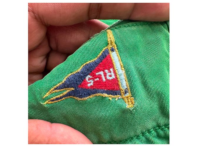 Bermudas bordadas de algodón verde Polo by Ralph Lauren - vista 8