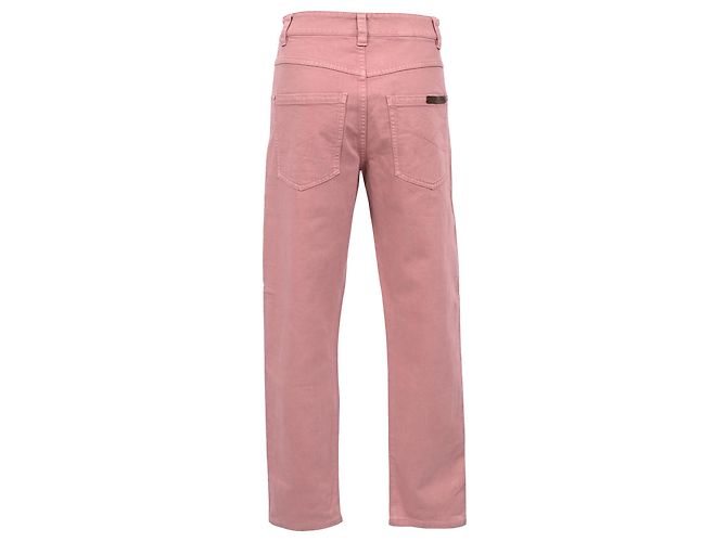 Jeans Straight-Leg Brunello Cucinelli in cotone rosa - vista 3