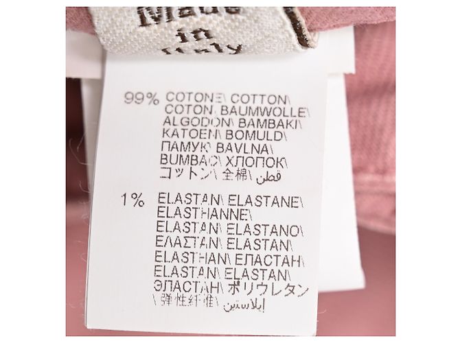 Jeans Straight-Leg Brunello Cucinelli in cotone rosa - vista 6