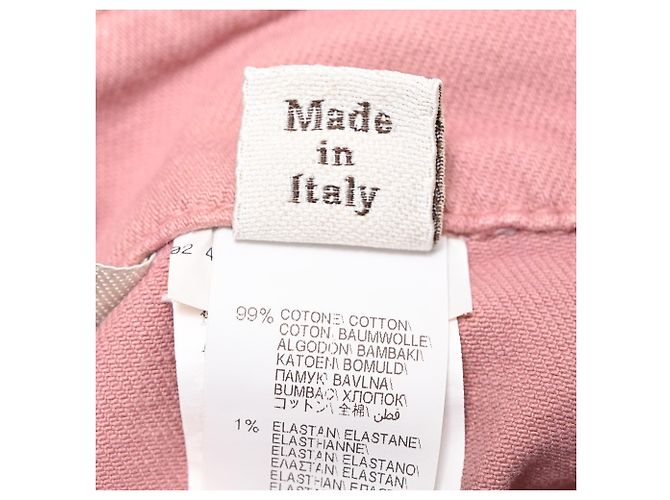 Jeans Straight-Leg Brunello Cucinelli in cotone rosa - vista 8