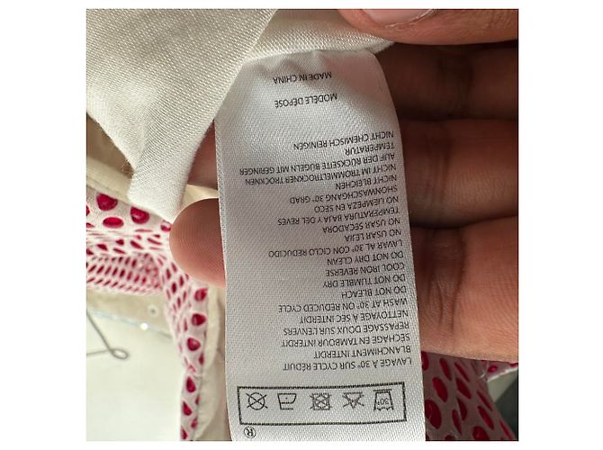 Maje Midirock aus Openwork-Strick aus rotem Polyester - Ansicht 9