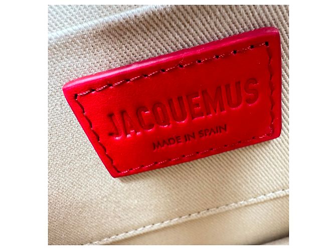 Borsa Jacquemus Large Le Chiquito in pelle di vitello rossa Rosso - vista 10