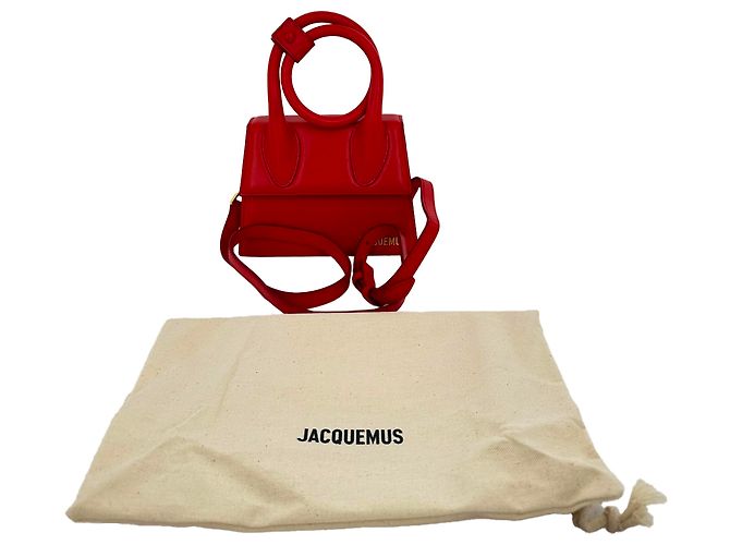 Borsa Jacquemus Large Le Chiquito in pelle di vitello rossa Rosso - vista 11