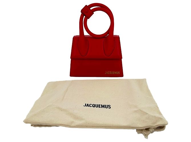Borsa Jacquemus Large Le Chiquito in pelle di vitello rossa Rosso - vista 2