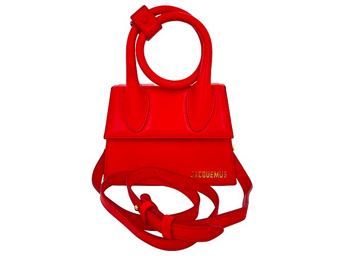 Borsa Jacquemus Large Le Chiquito in pelle di vitello rossa Rosso - vista 5