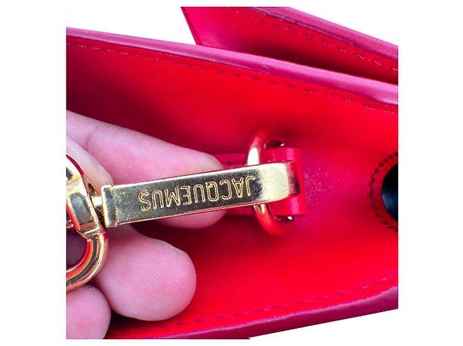 Borsa Jacquemus Large Le Chiquito in pelle di vitello rossa Rosso - vista 7