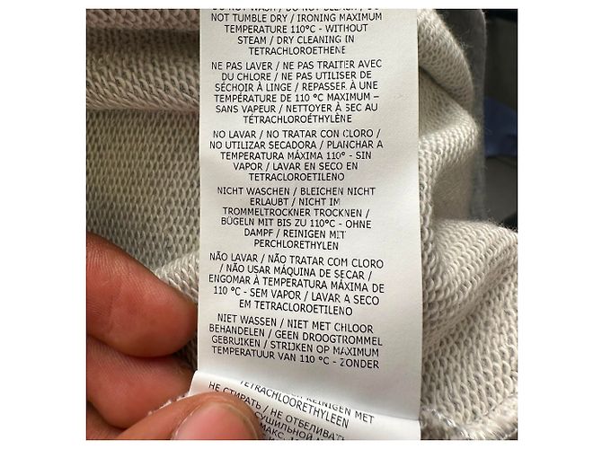 Camiseta de cuello redondo Missoni con estampado zigzag en algodón gris - vista 6