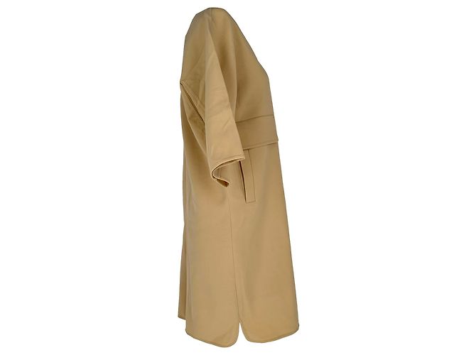 Vestido mini Max Mara Chieti en crêpe de lana Tan Castaño Beige - vista 2