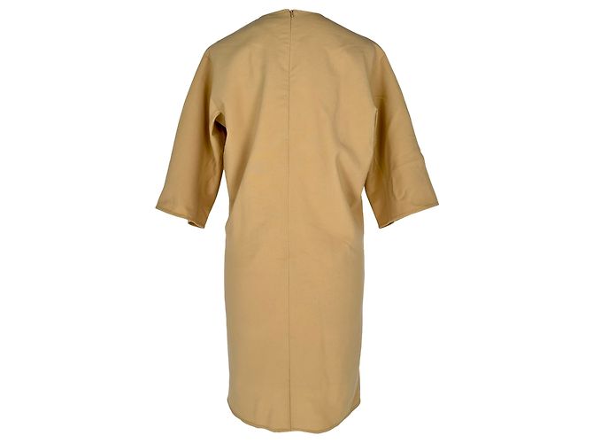 Vestido mini Max Mara Chieti en crêpe de lana Tan Castaño Beige - vista 3