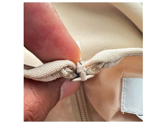 Vestido mini Max Mara Chieti en crêpe de lana Tan Castaño Beige - vista 5