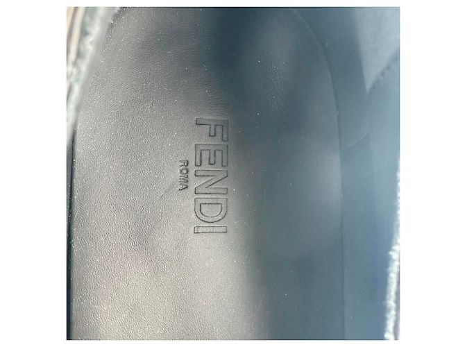 Mocassini Frame Slip-On Fendi in pelle di vitello nera Nero - vista 11