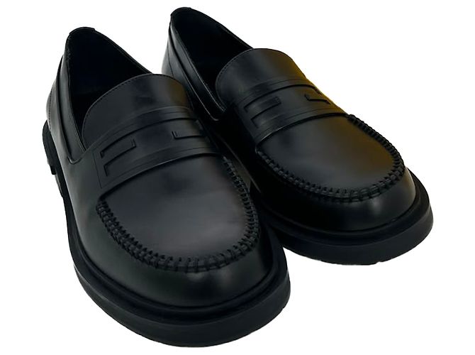 Mocassini Frame Slip-On Fendi in pelle di vitello nera Nero - vista 15