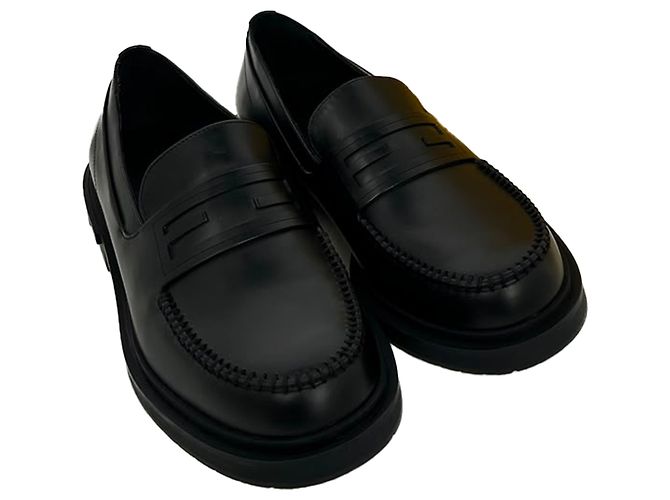 Mocassini Frame Slip-On Fendi in pelle di vitello nera Nero - vista 16