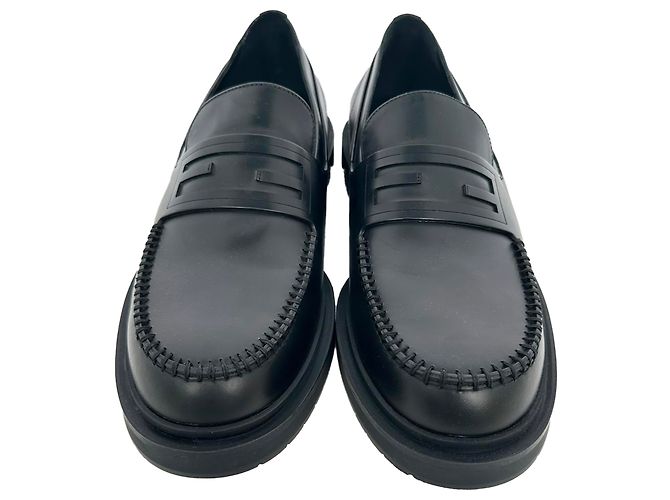 Mocassini Frame Slip-On Fendi in pelle di vitello nera Nero - vista 2