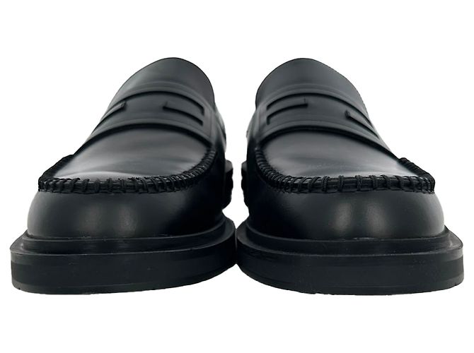 Mocassini Frame Slip-On Fendi in pelle di vitello nera Nero - vista 3