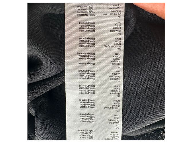 Maje Raphael Midikleid mit Blumenstickerei aus schwarzem Polyester - Ansicht 10