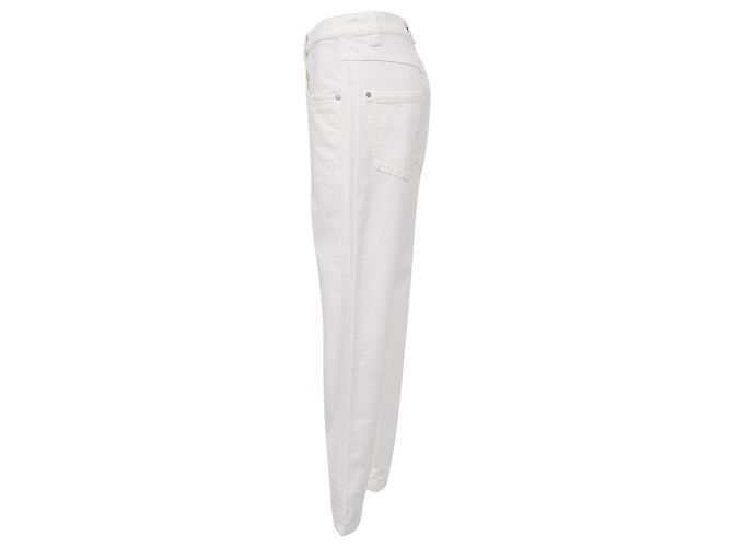 Jeans Straight-Leg Brunello Cucinelli in cotone bianco Crudo - vista 2