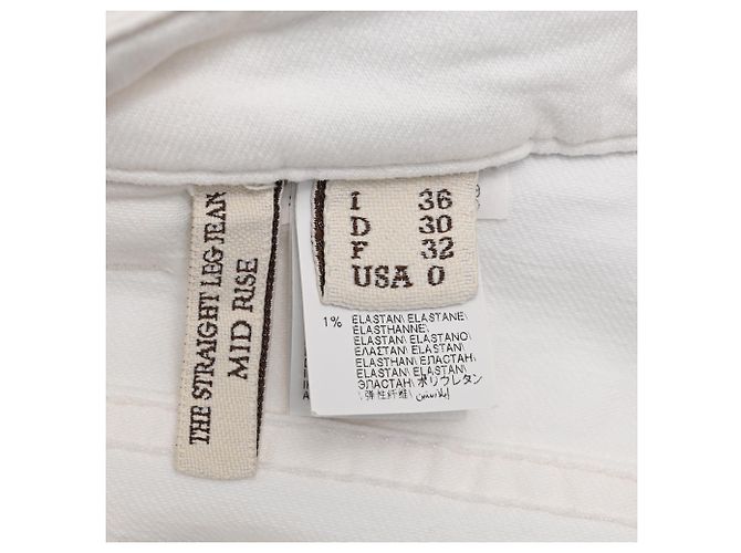 Jeans Straight-Leg Brunello Cucinelli in cotone bianco Crudo - vista 4